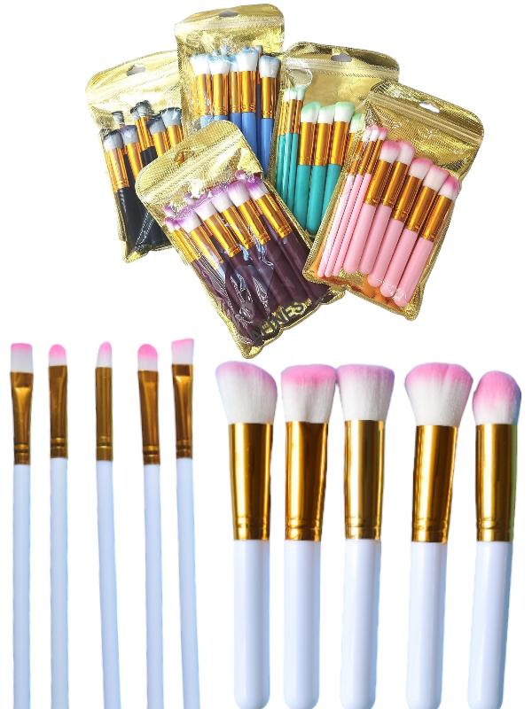 KIT DE BROCHAS KABUKI X10 UNIDADES 